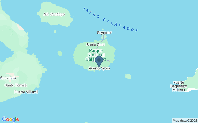 Kaart met locatie Puerto Ayora